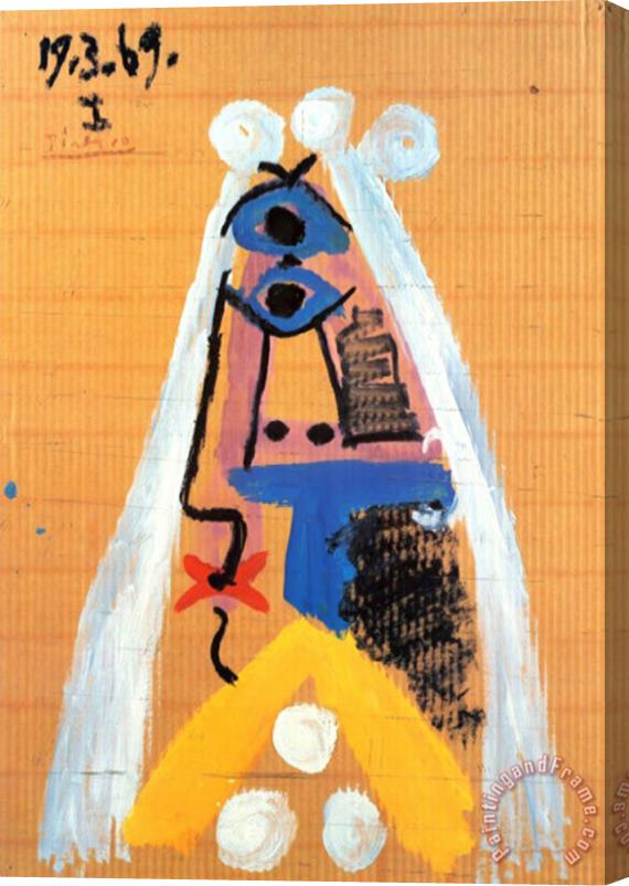 Pablo Picasso Bride 1969 Stretched Canvas Painting / Canvas Art
