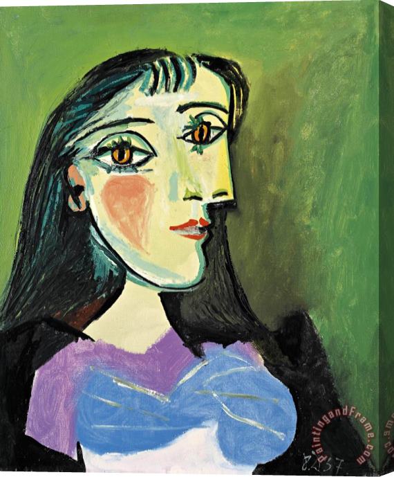 Pablo Picasso Buste De Femme Stretched Canvas Print / Canvas Art