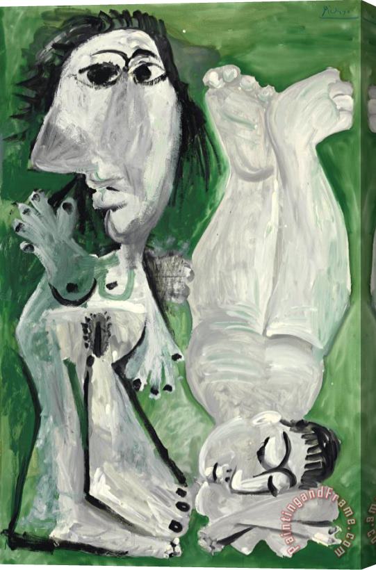 Pablo Picasso Deux Nus Couches Stretched Canvas Print / Canvas Art