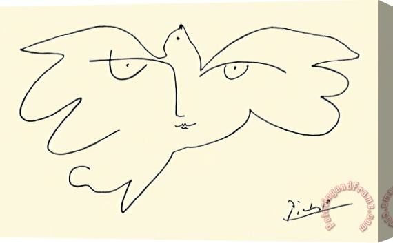 Pablo Picasso Etude Pour Yuri Gagarin Stretched Canvas Print / Canvas Art