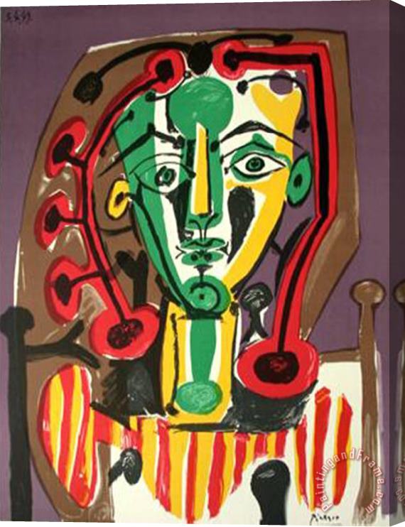 Pablo Picasso Expo 84 L Atelier Mourlot Stretched Canvas Print / Canvas Art