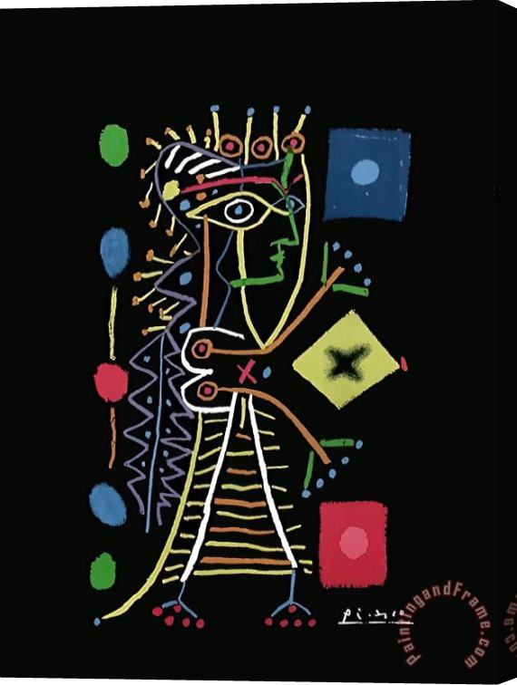 Pablo Picasso Expo 99 Galerie Raphael Stretched Canvas Print / Canvas Art
