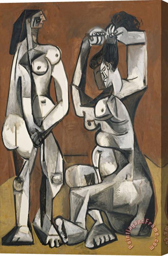 Pablo Picasso Femmes a La Toilette (women at Their Toilette) Stretched Canvas Painting / Canvas Art