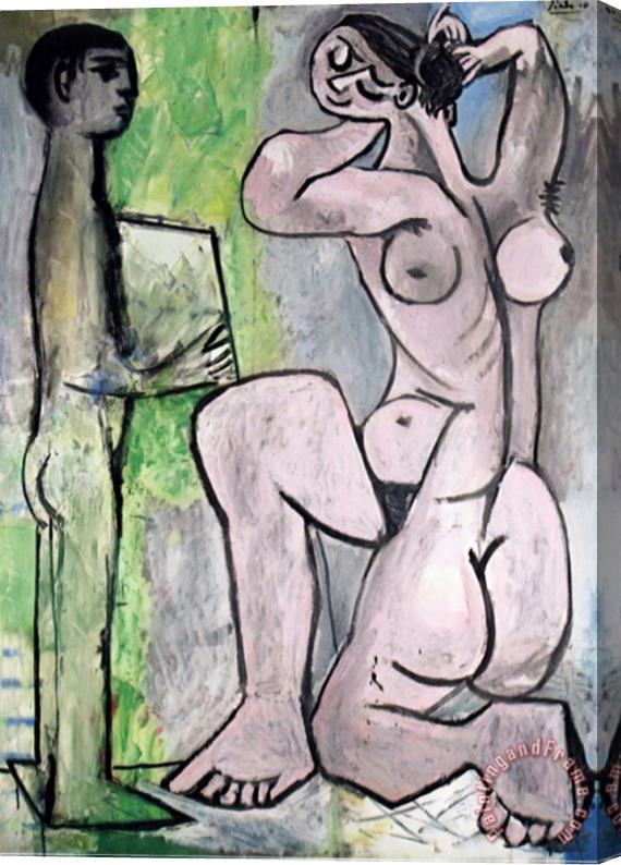 Pablo Picasso La Coiffure Stretched Canvas Painting / Canvas Art