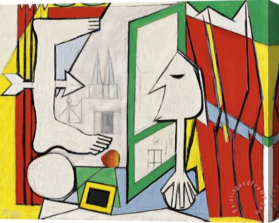 Pablo Picasso La Fenetre Ouverte Stretched Canvas Painting / Canvas Art