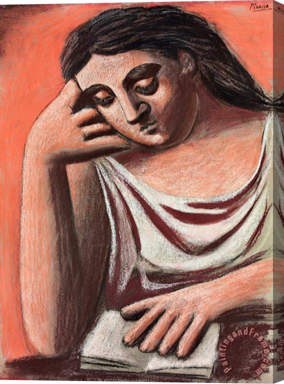 Pablo Picasso La Liseuse, 1921 Stretched Canvas Print / Canvas Art