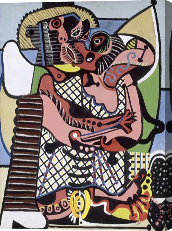 Pablo Picasso Le Baiser (the Kiss) Stretched Canvas Painting / Canvas Art