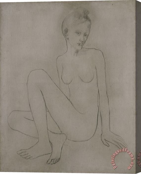 Pablo Picasso Madeleine Nue (nude with Crossed Legs) Stretched Canvas Print / Canvas Art