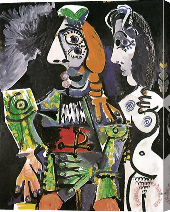 Pablo Picasso Matador E Femme Nue 1970 Stretched Canvas Print / Canvas Art