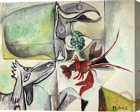 Pablo Picasso Nature Morte Au Chien Stretched Canvas Print / Canvas Art