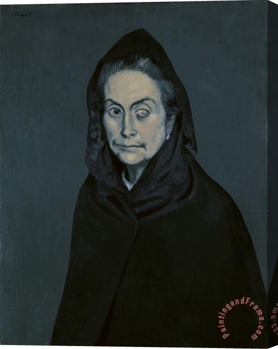 Pablo Picasso Portrait De Carlota Valdivia (appele Plus Tard La Celestine) (la Celestina) Stretched Canvas Print / Canvas Art