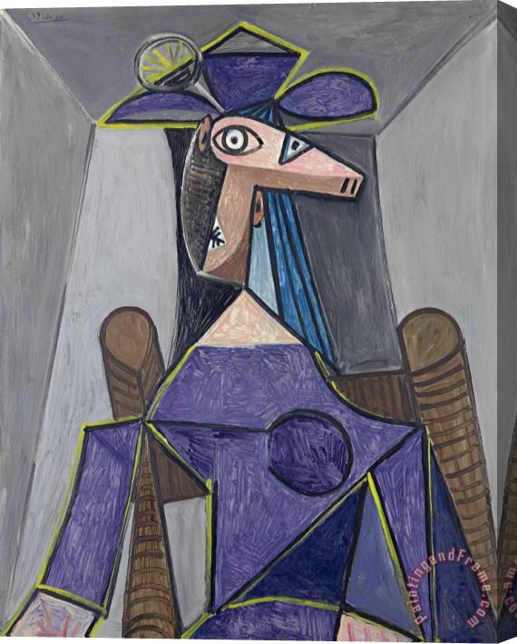 Pablo Picasso Portrait De Femme (dora Maar) Stretched Canvas Painting / Canvas Art