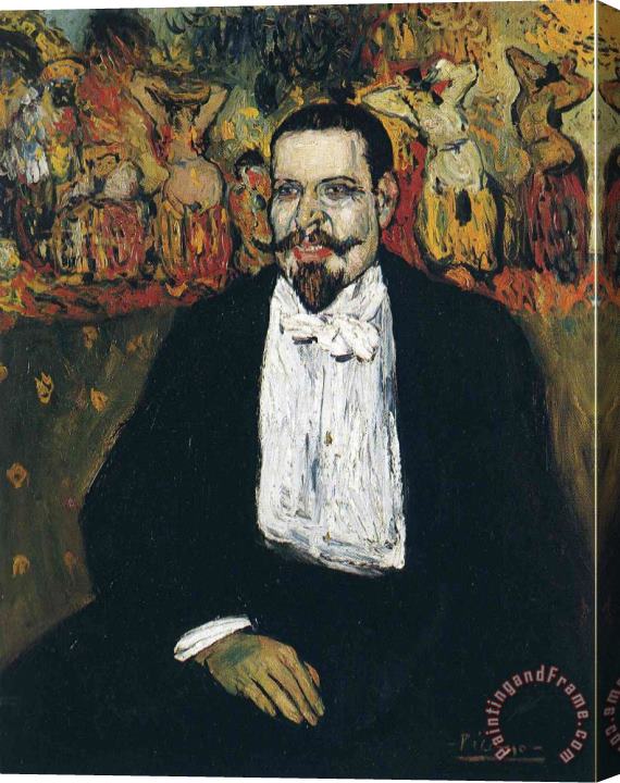 Pablo Picasso Portrait of Gustave Coquiot 1901 1 Stretched Canvas Painting / Canvas Art