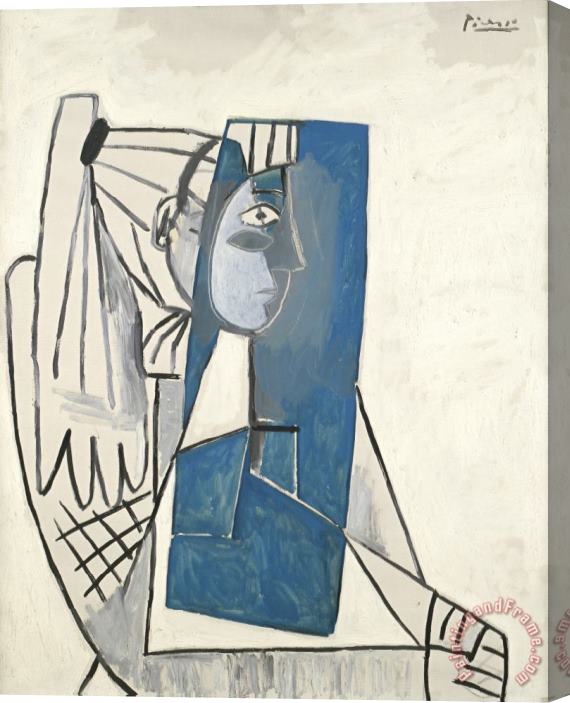 Pablo Picasso Portrait of Sylvette David Stretched Canvas Painting / Canvas Art