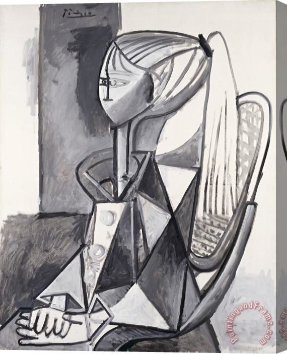 Pablo Picasso Portrait of Sylvette Stretched Canvas Print / Canvas Art