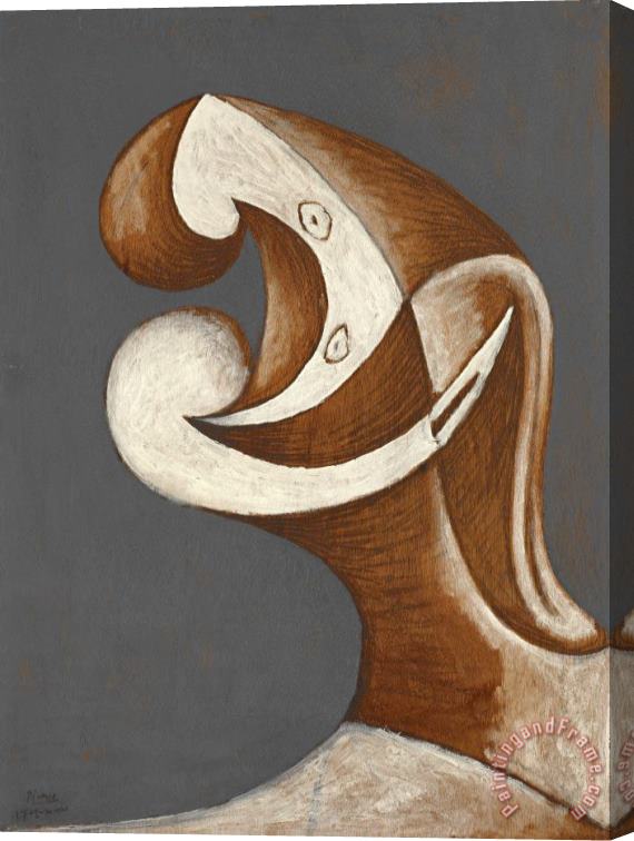 Pablo Picasso Profil Stretched Canvas Print / Canvas Art