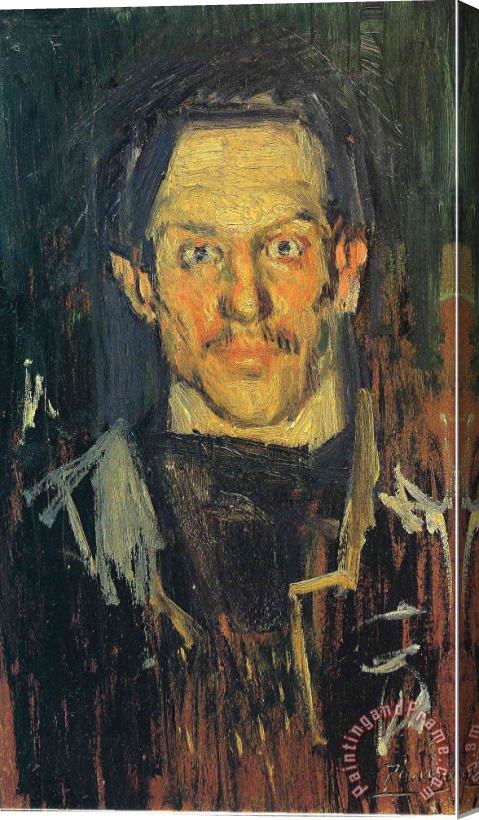Pablo Picasso Self Portrait 1901 2 Stretched Canvas Painting / Canvas Art
