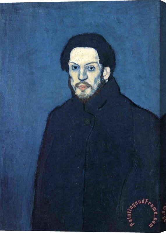 Pablo Picasso Self Portrait 1901 Stretched Canvas Painting / Canvas Art