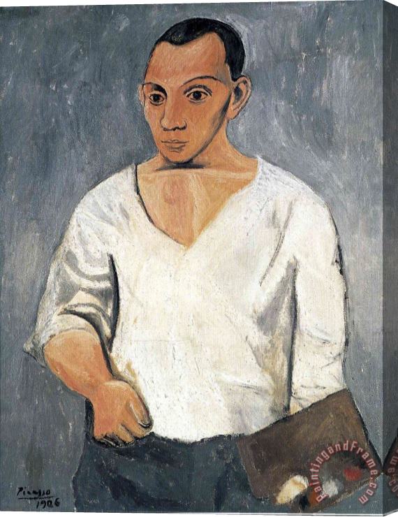 Pablo Picasso Self Portrait 1906 Stretched Canvas Print / Canvas Art