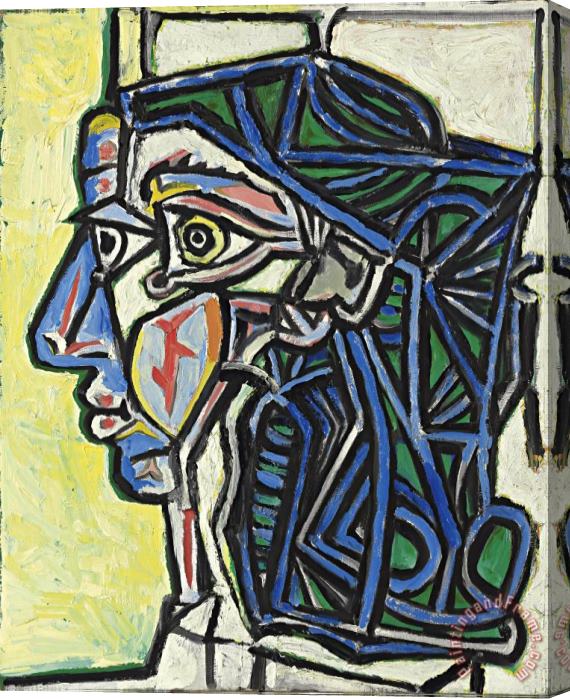 Pablo Picasso Tete De Femme Stretched Canvas Painting / Canvas Art