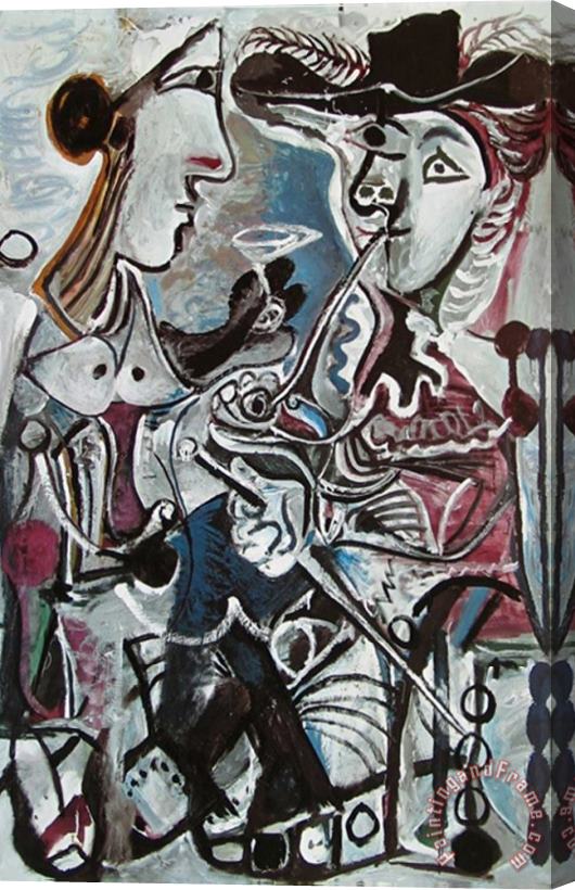 Pablo Picasso The Couple Stretched Canvas Painting / Canvas Art