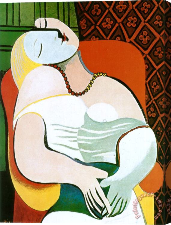 Pablo Picasso The Dream Stretched Canvas Print / Canvas Art