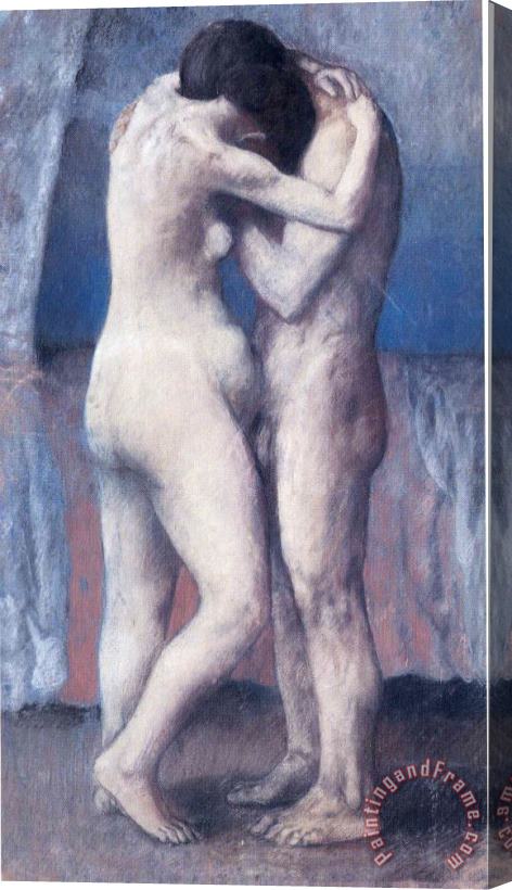 Pablo Picasso The Embrace 1903 Stretched Canvas Painting / Canvas Art