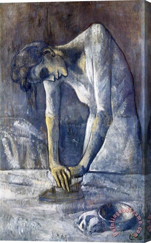 Pablo Picasso The Ironer 1904 Stretched Canvas Painting / Canvas Art