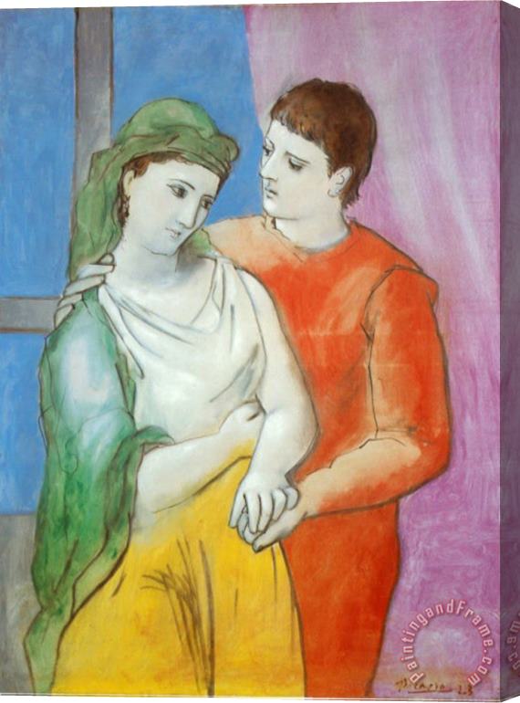 Pablo Picasso The Lovers Stretched Canvas Print / Canvas Art