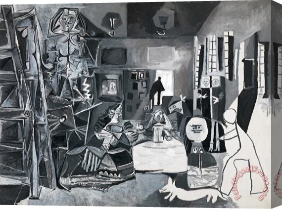Pablo Picasso The Maids of Honor (las Meninas, After Velazquez) (les Menines, Vue D'ensemble, D'apres Velazquez) Stretched Canvas Print / Canvas Art