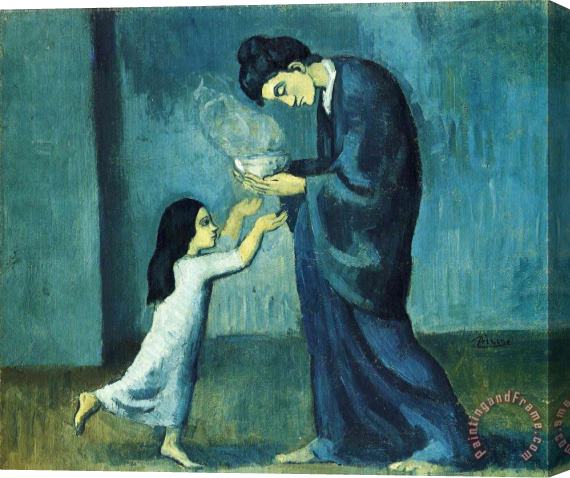 Pablo Picasso The Soup 1903 Stretched Canvas Print / Canvas Art