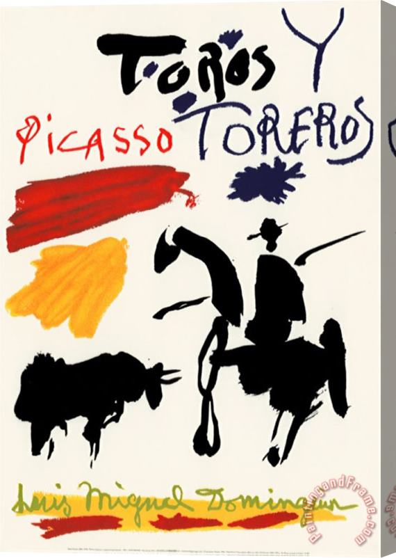 Pablo Picasso Toros Y Toreros Stretched Canvas Painting / Canvas Art
