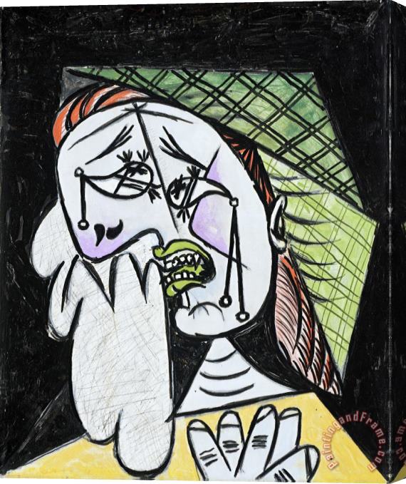 Pablo Picasso Weeping Woman with Handkerchief Stretched Canvas Print / Canvas Art