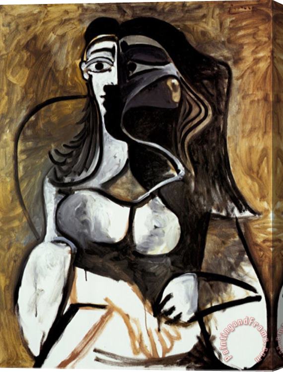 Pablo Picasso Woman in an Armchair Stretched Canvas Painting / Canvas Art