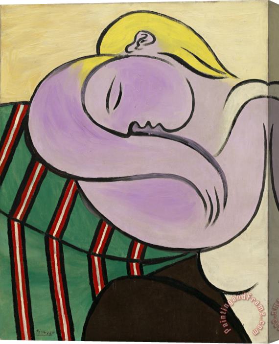 Pablo Picasso Woman with Yellow Hair (femme Aux Cheveux Jaunes) Stretched Canvas Print / Canvas Art