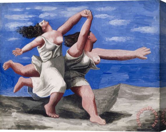 Pablo Picasso Women Running on The Beach C 1922 Stretched Canvas Print / Canvas Art