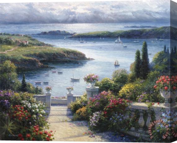 pallet Harbor Garden Stretched Canvas Painting / Canvas Art