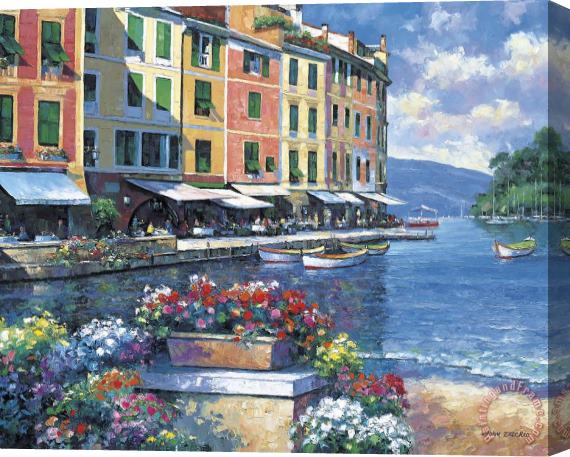 pallet Reflections of Portofino Stretched Canvas Painting / Canvas Art