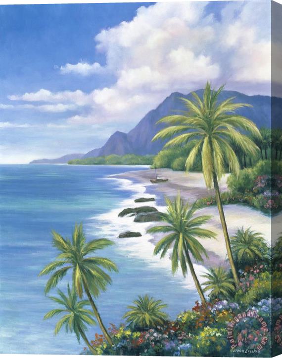 pallet Tropical Paradise 2 Stretched Canvas Painting / Canvas Art