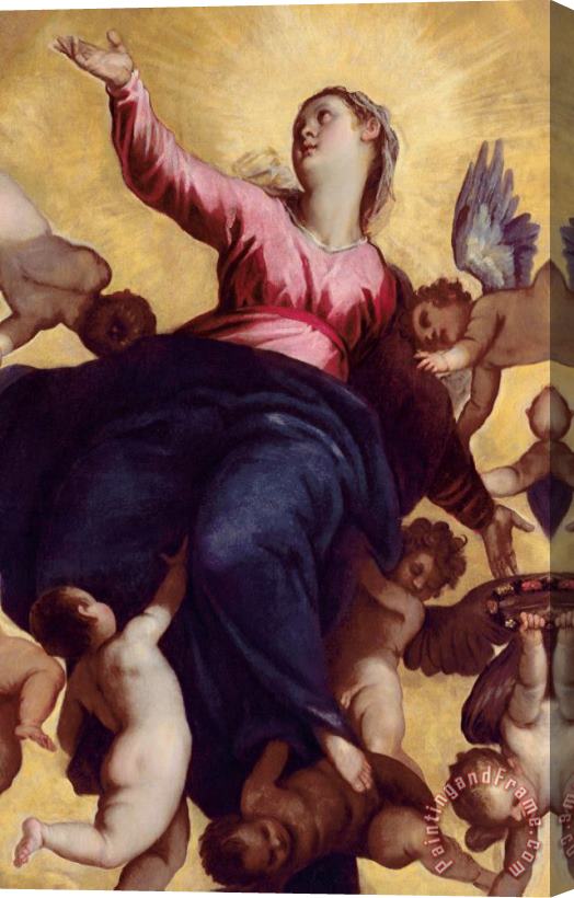 Palma Il Giovane Madonna Carried By Angels Stretched Canvas Print / Canvas Art