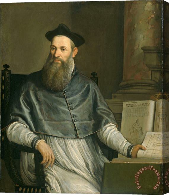Paolo Caliari Veronese Portrait Of Daniele Barbaro Stretched Canvas Print / Canvas Art