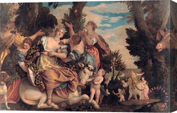 Paolo Caliari Veronese Rape of Europa Stretched Canvas Painting / Canvas Art