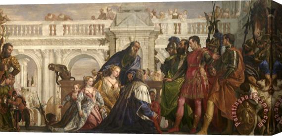Paolo Caliari Veronese The Family of Darius Before Alexander Stretched Canvas Painting / Canvas Art