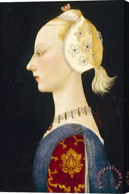 Paolo Uccello A Young Lady of Fashion Stretched Canvas Painting / Canvas Art