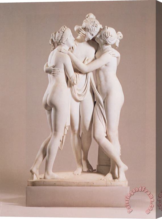 Pasquale Romanelli The Three Graces Stretched Canvas Painting / Canvas Art
