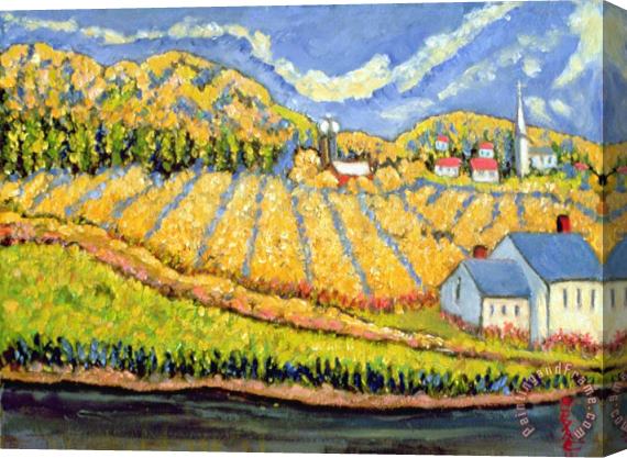 Patricia Eyre Harvest St Germain Quebec Stretched Canvas Painting / Canvas Art