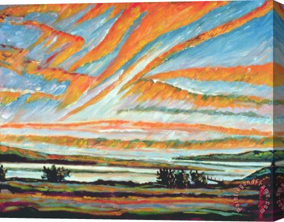 Patricia Eyre Sunrise Les Eboulements Quebec Stretched Canvas Painting / Canvas Art
