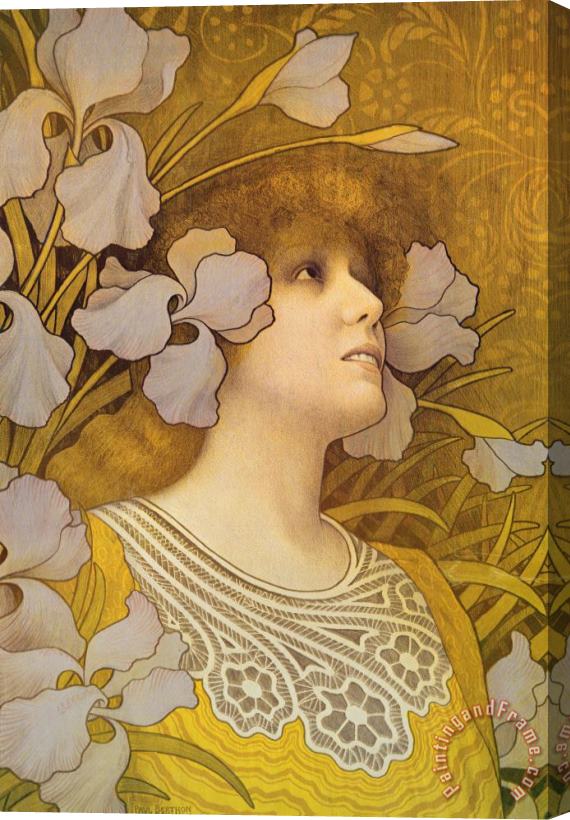 Paul Berthon Sarah Bernhardt Stretched Canvas Painting / Canvas Art