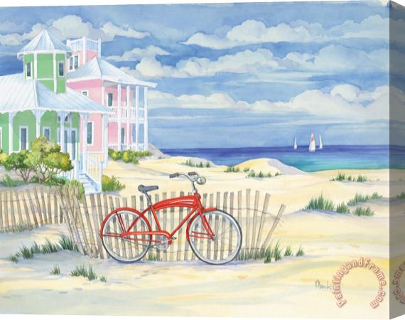 Paul Brent Beach Cruiser Cottage I Stretched Canvas Painting / Canvas Art