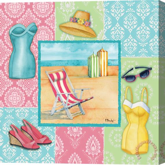 Paul Brent Beach Wear II Stretched Canvas Painting / Canvas Art